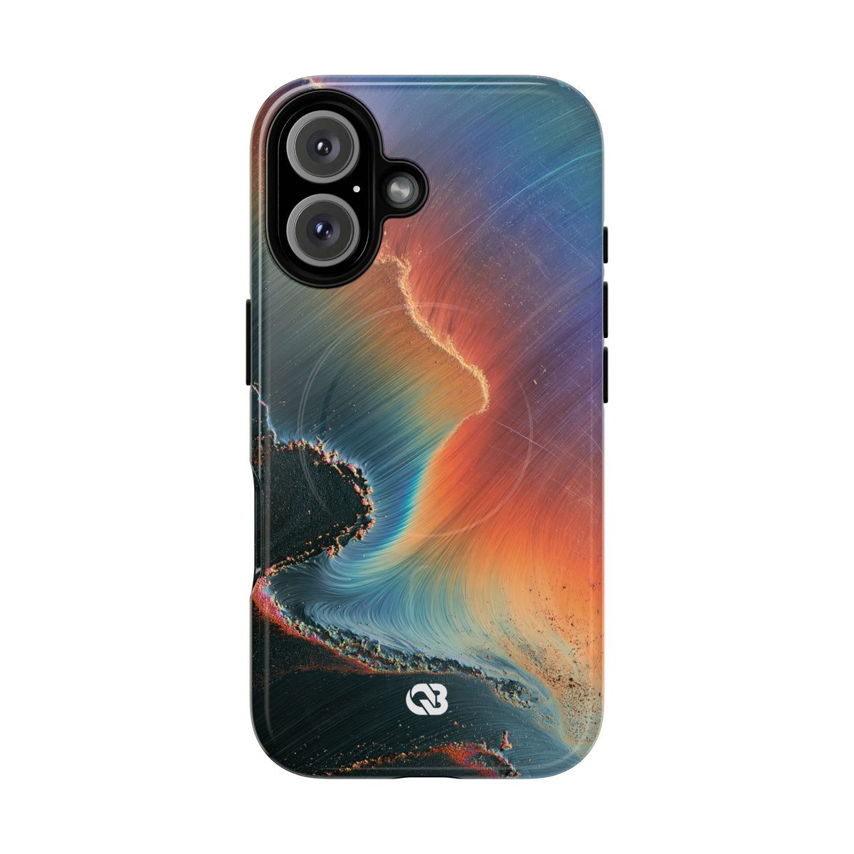 Prismatic Aura Shift · Tough 2.0 Magnetic Phone Case for iPhone · Blue