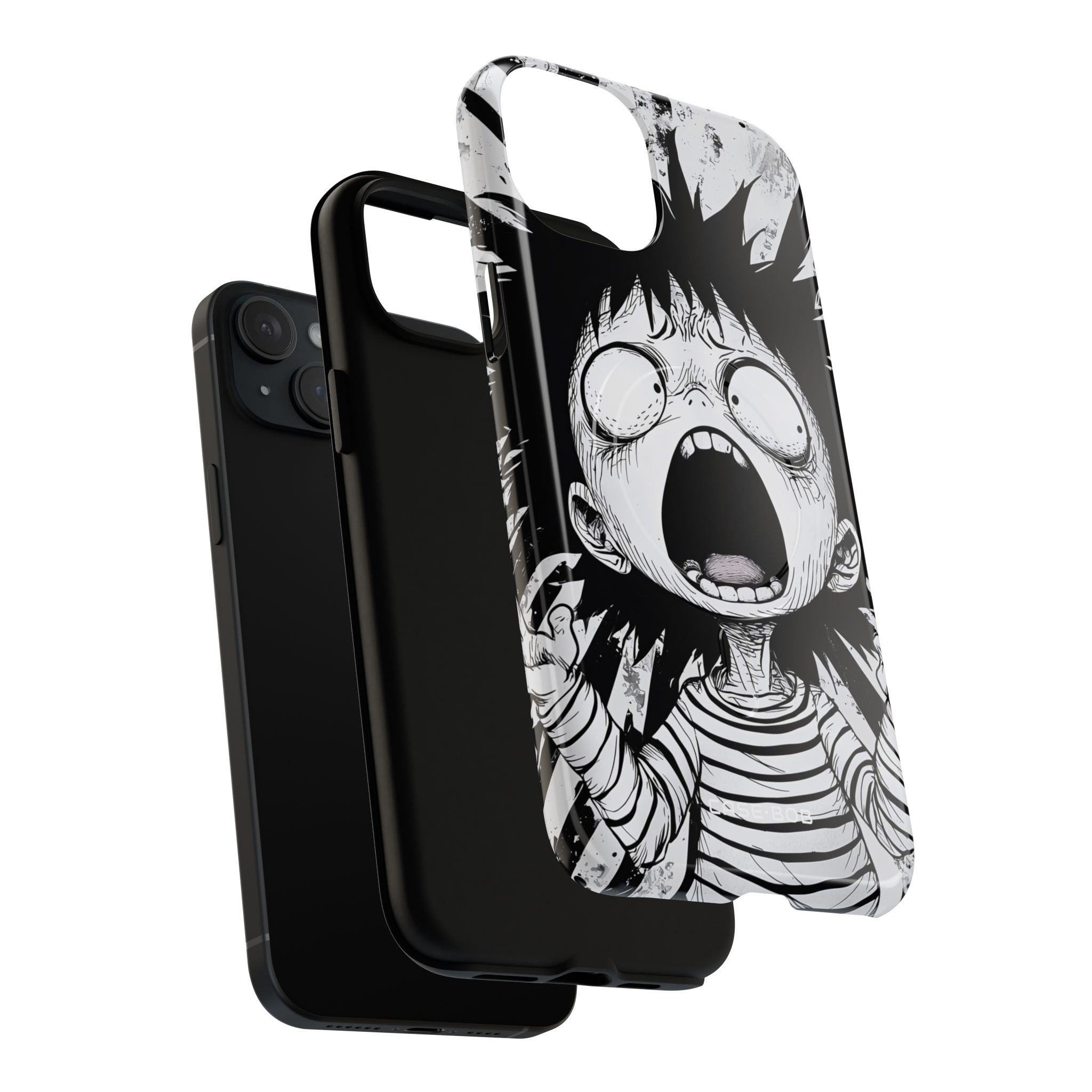 Screaming Stripes iPhone 15 Plus Case - Tough+
