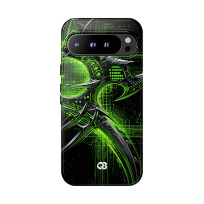Cyber Sigil Grid · Tough Phone Case for Pixel ·  Green