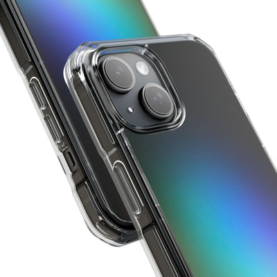 Black Impact MagSafe Phone Case for iPhone - Electric Prism Grain