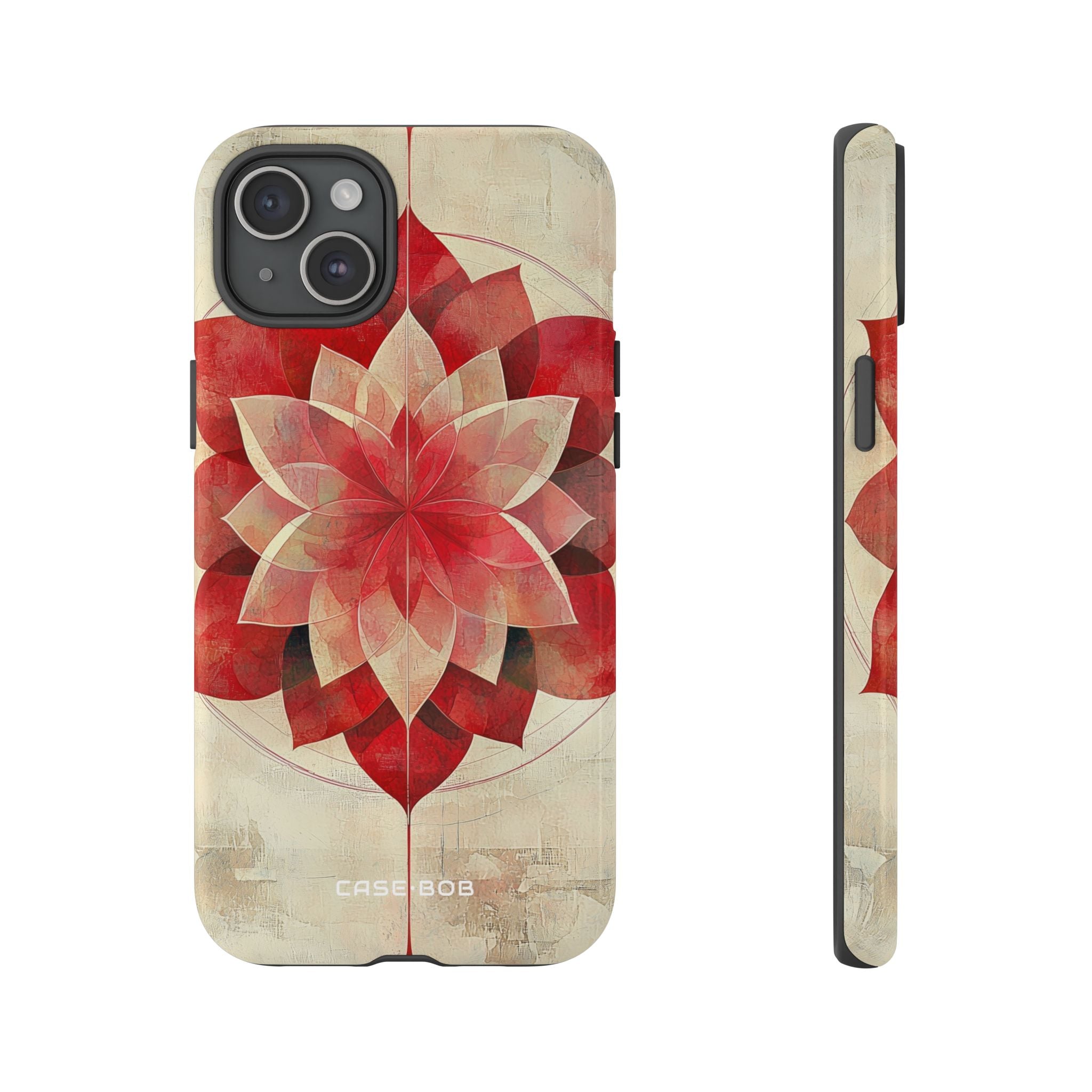 Crimson Bloom iPhone 15 Plus Case - Tough