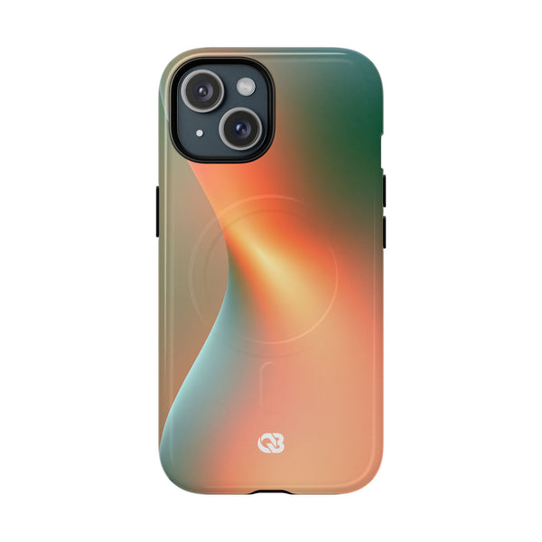 Radiant Contour · Tough 2.0 Magnetic Phone Case for iPhone · Orange