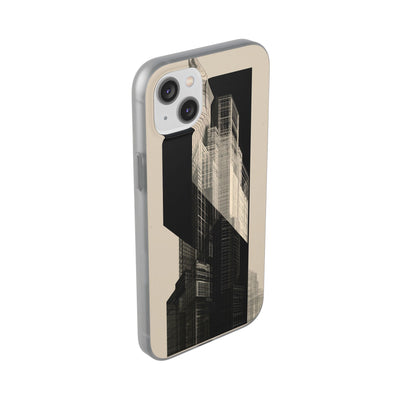 Beige Lite Phone Case for iPhone - Monolith Urban Grid