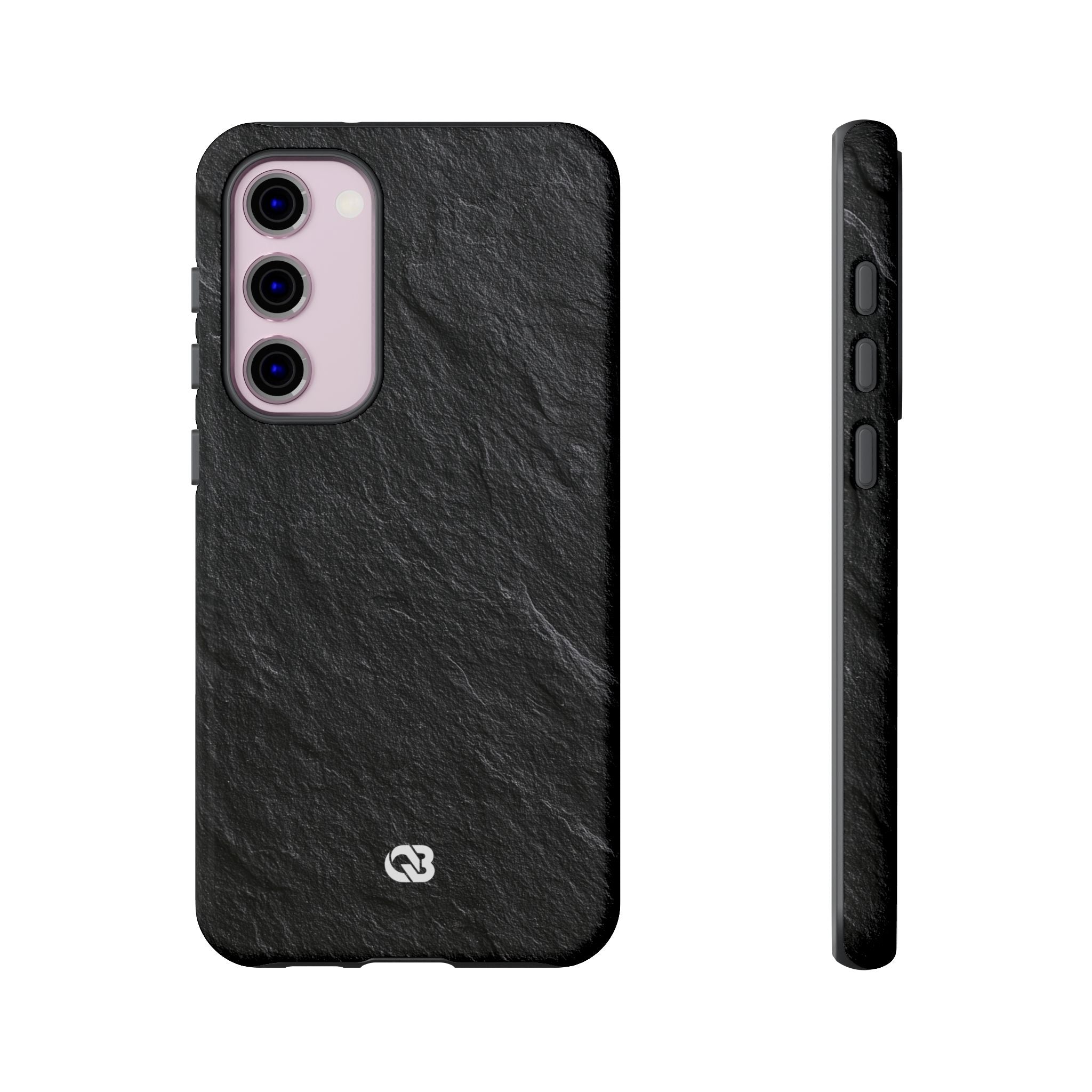 Black Tough Phone Case for Samsung - Raw Obsidian Slate
