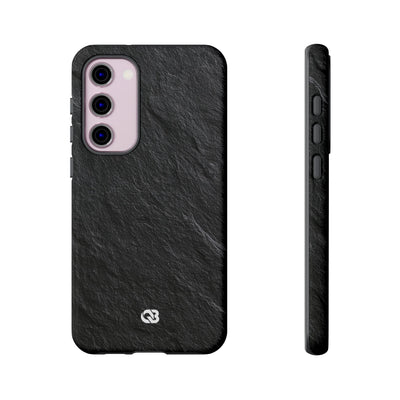 Black Tough Phone Case for Samsung - Raw Obsidian Slate