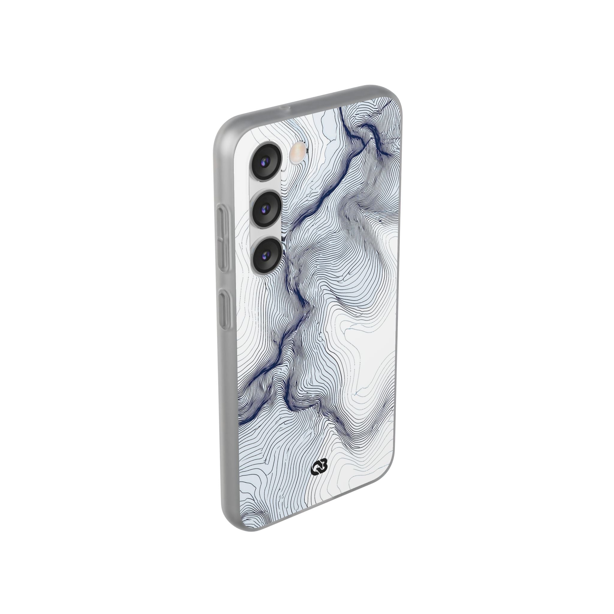 White Lite Phone Case for Samsung - Nordic Ridge Topo