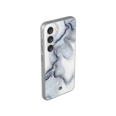 White Lite Phone Case for Samsung - Nordic Ridge Topo