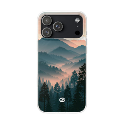 Teal Lite Phone Case for iPhone - Alpine Teal Horizon