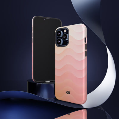 Blush Horizon Waves · Tough Phone Case for iPhone · Pink