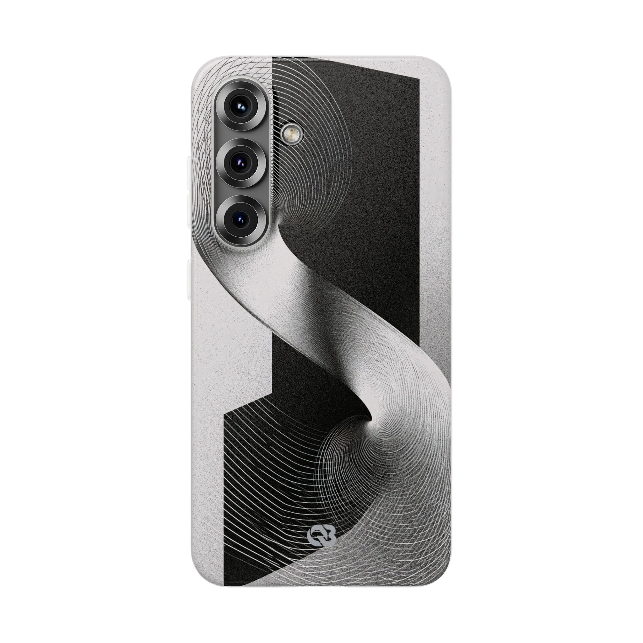 Grey Lite Phone Case for Samsung - Obsidian Moiré Wave