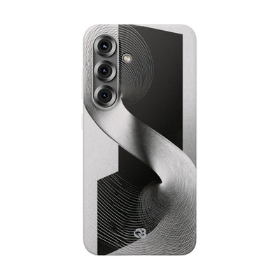 Grey Lite Phone Case for Samsung - Obsidian Moiré Wave