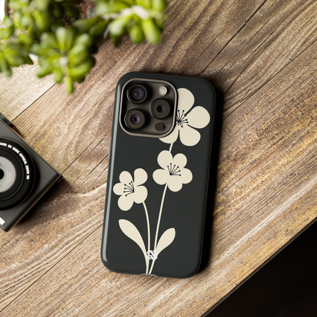 Nordic Blossom · Tough Phone Case for iPhone · Black