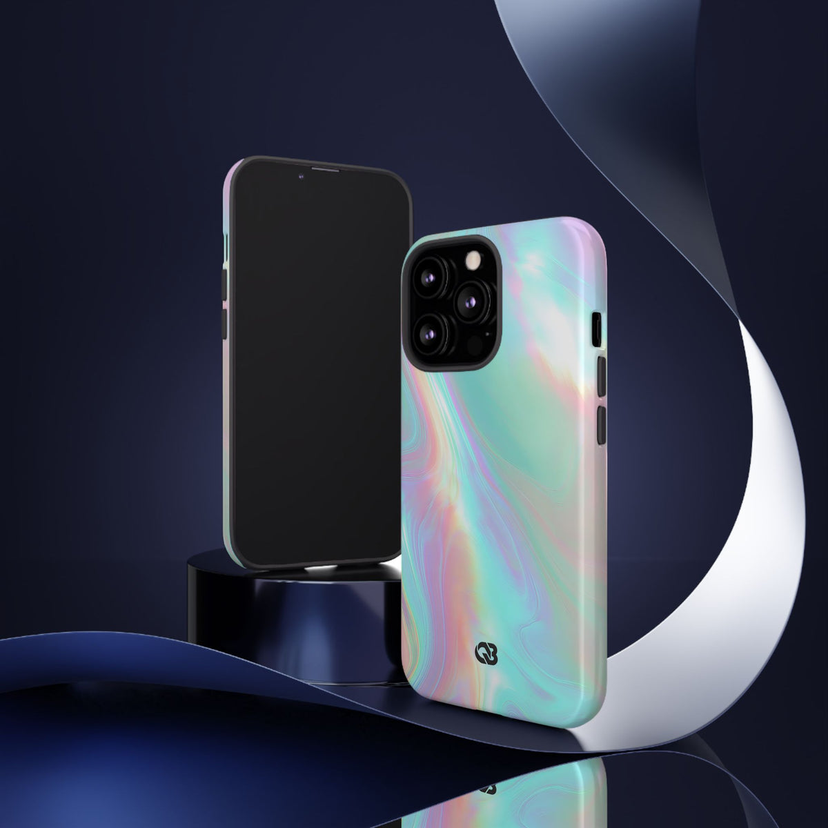 Prismatic Liquid Light · Tough Phone Case for iPhone · Teal