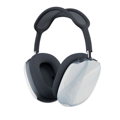 Glacial Contour Waves · Hard Case for AirPods Max · White