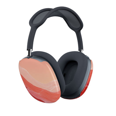 Coral Ridge Contours · Hard Case for AirPods Max · Red