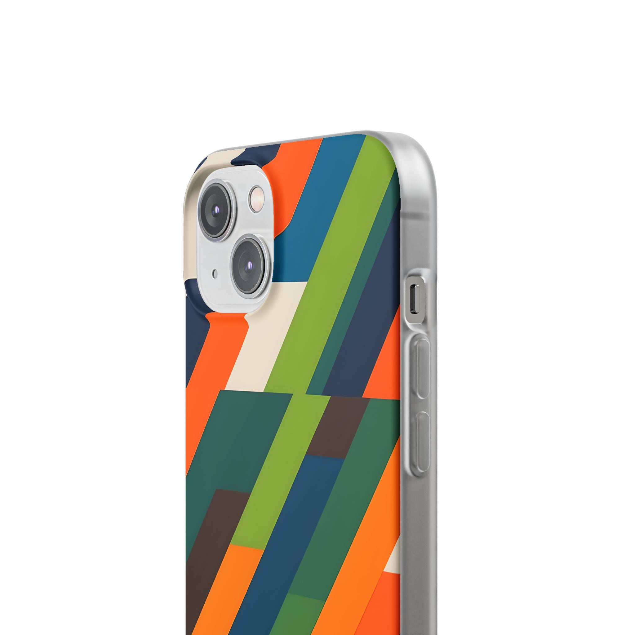 Angled Retro Mosaic · Soft Handyhülle für iPhone