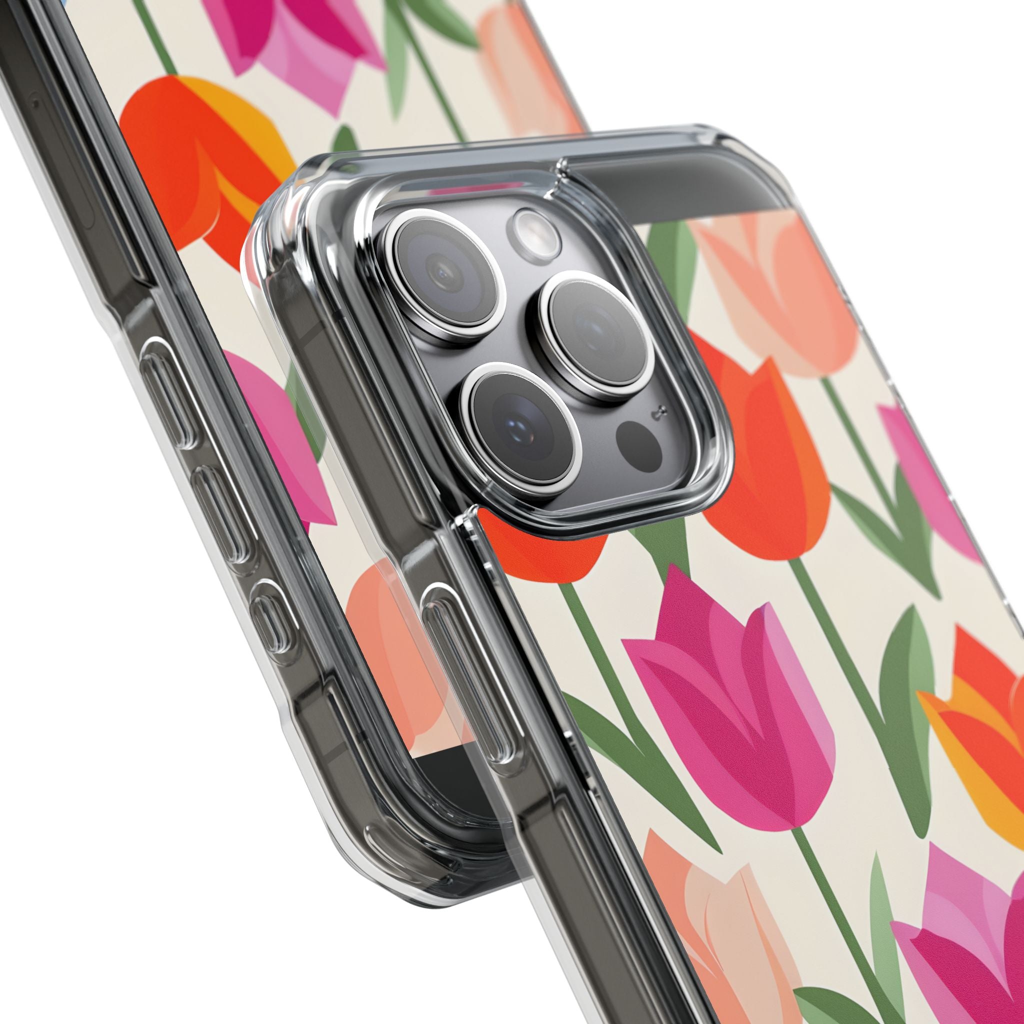 Vibrant Petal Grid · Impact Handyhülle für iPhone · Magsafe