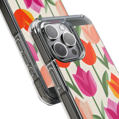 Vibrant Petal Grid · Impact Handyhülle für iPhone · Magsafe