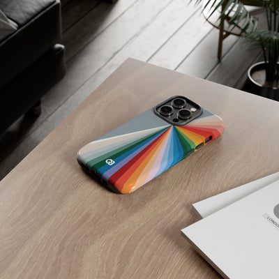 Grey Tough Phone Case for iPhone - Slate Prism Burst