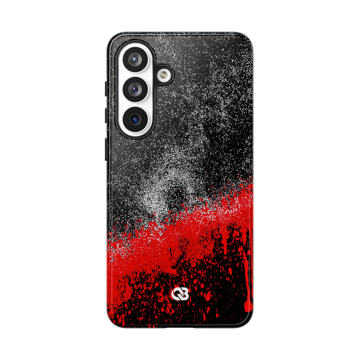 Crimson Noir Drip · Tough Phone Case for Samsung · Black
