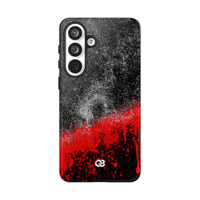 Crimson Noir Drip · Tough Phone Case for Samsung · Black