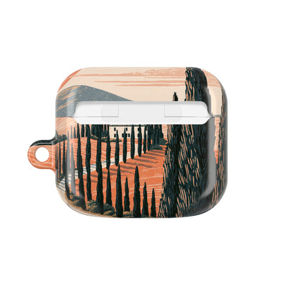 Tuscan Cypress Horizon · Hard Case for AirPods & AirPods Pro · Orange