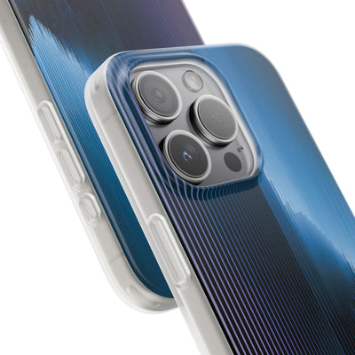 Blue Lite Phone Case for iPhone - Indigo Distortion Wave