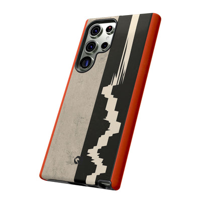 Orange Tough Phone Case for Samsung - Orange Monolith Rift
