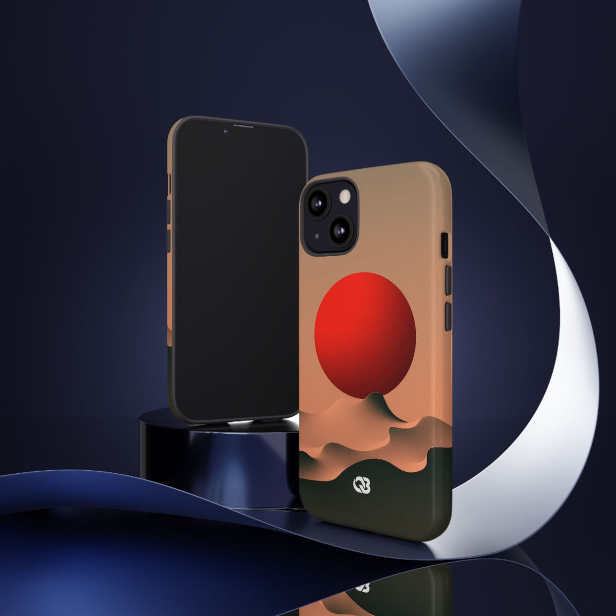 Crimson Sol Ridge · Tough Phone Case for iPhone · Red