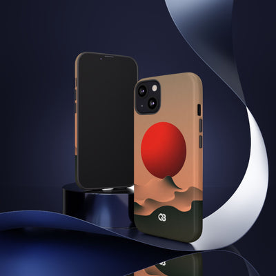 Crimson Sol Ridge · Tough Phone Case for iPhone · Red