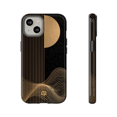 Lunar Topo Horizon · Tough Phone Case for iPhone · Black