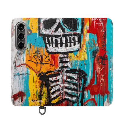 Neon Skull Chaos - Samsung S24 Case - Wallet