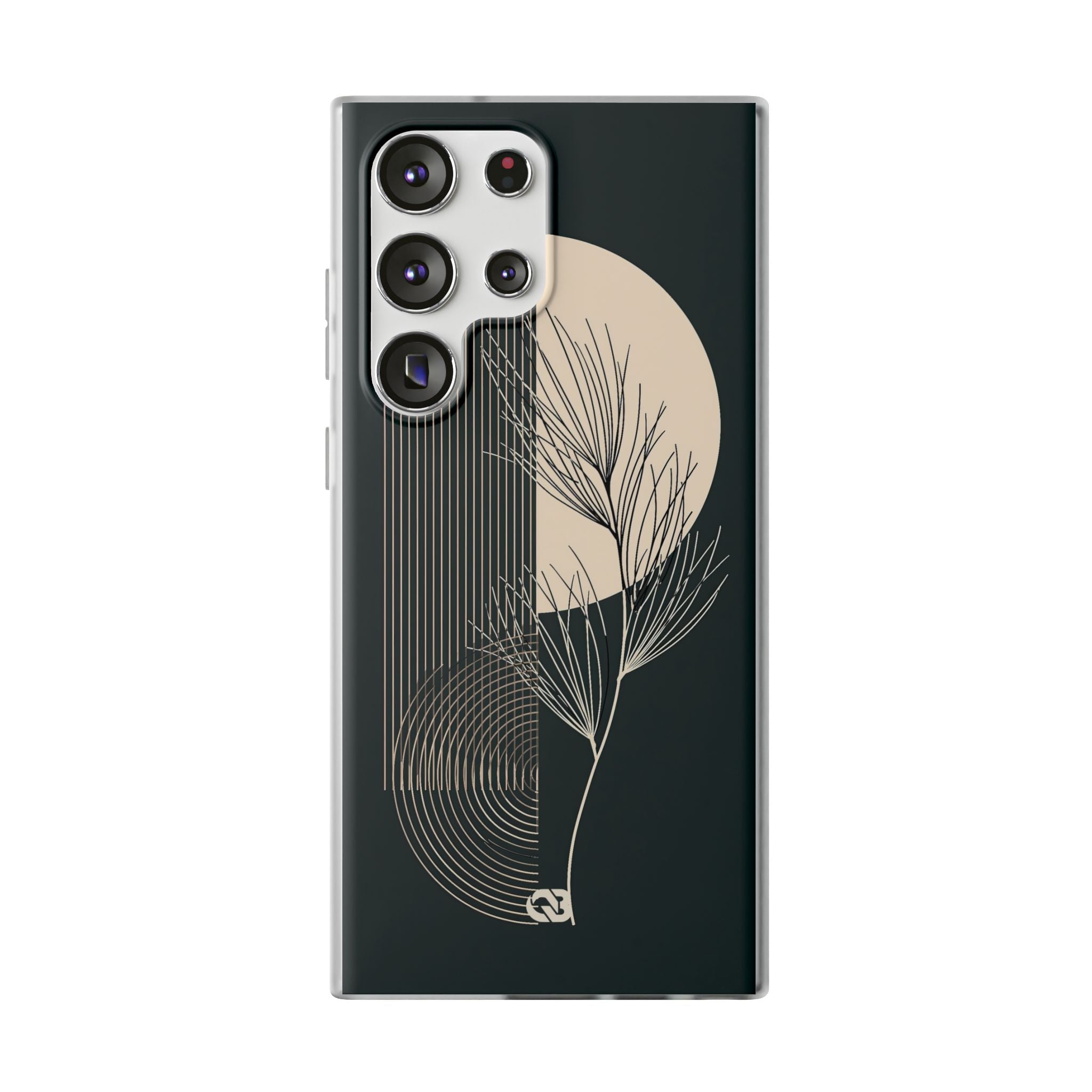 Black Lite Phone Case for Samsung - Obsidian Sand Willow
