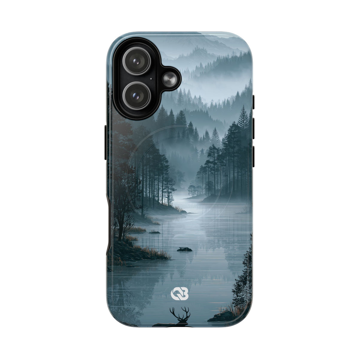 Silent Nordic Fjord · Tough 2.0 Magnetic Phone Case for iPhone · Blue