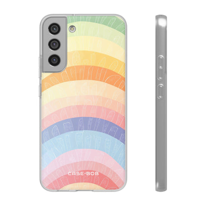 Pastell Regenbogen Bänder Samsung S22 Plus Case - Soft