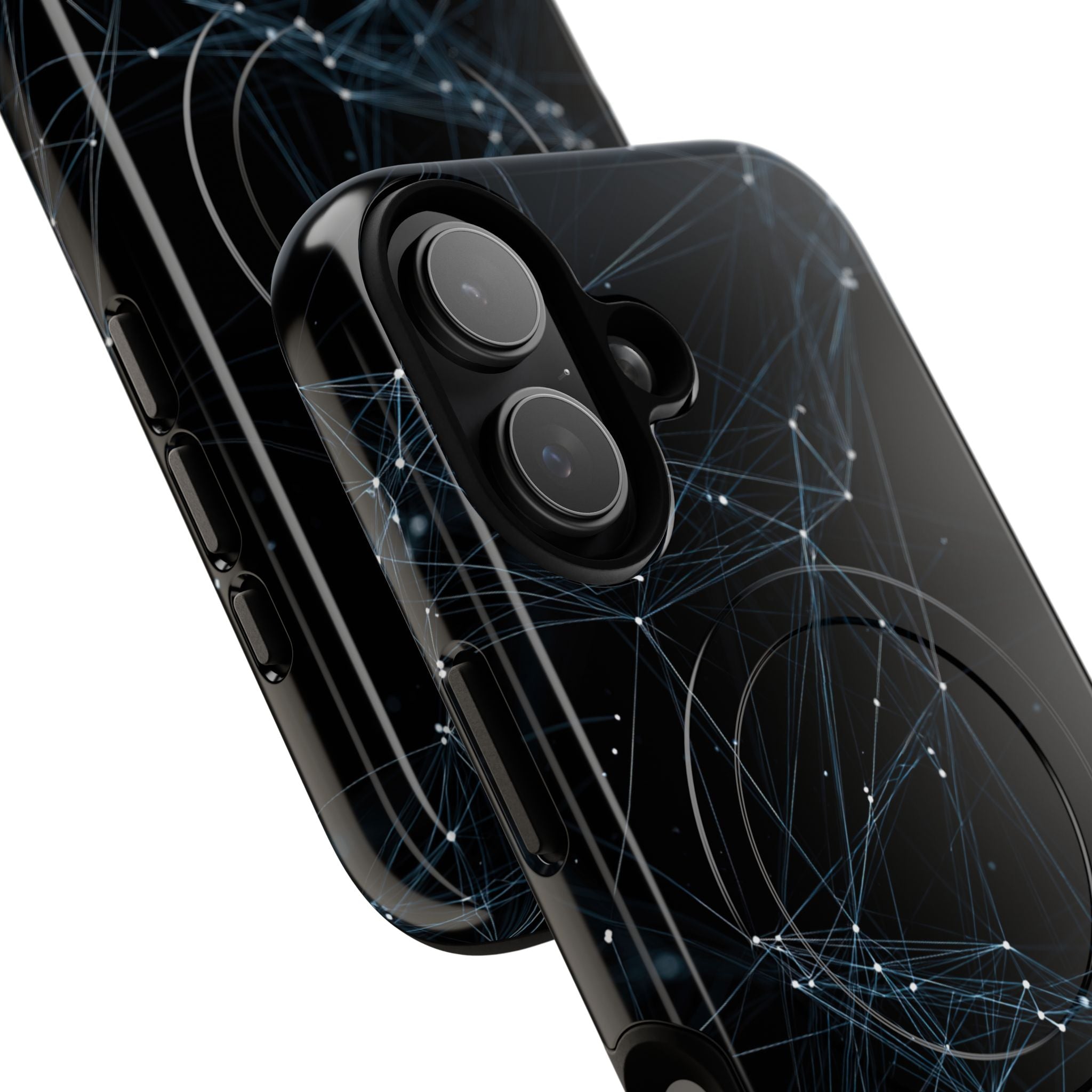 Black Tough 2.0 Magsafe Phone Case for iPhone - Arctic Neural Mesh