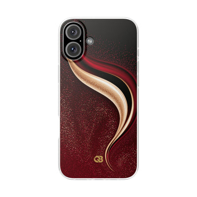 Gilded Crimson Flow · Lite Phone Case for iPhone ·  Red