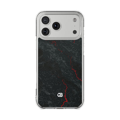 Crimson Rift · Clear Impact Magnetic Phone Case for iPhone ·  Black