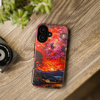 Molten Sky Tree · Tough Handyhülle für iPhone