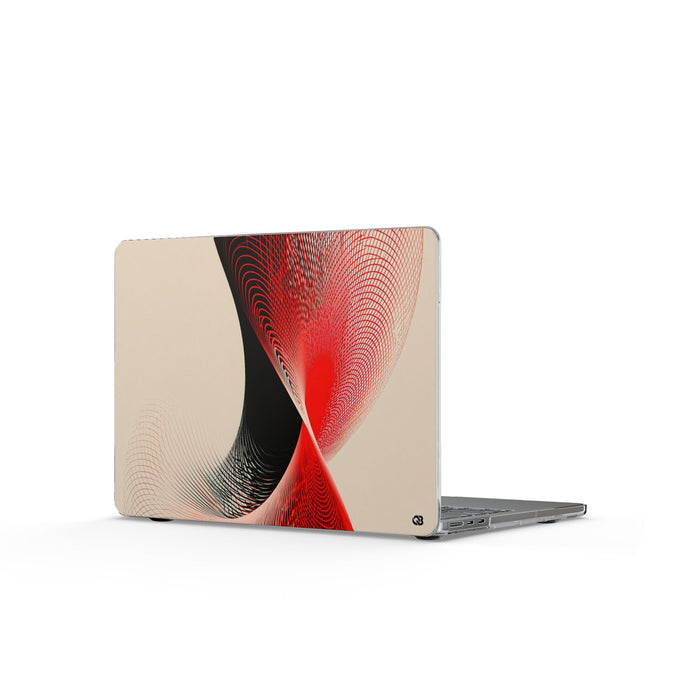 Parametric Helix · Clear Hard Case for MacBook · Red