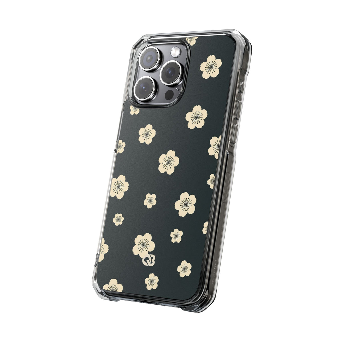 Midnight Sakura Bloom · Clear Impact Magnetic Phone Case for iPhone ·  Black