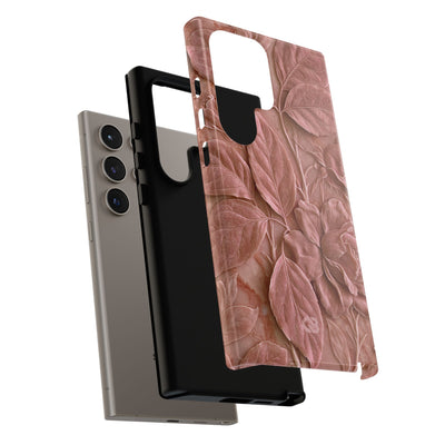 Blush Rose Relief · Tough Phone Case for Samsung · Pink