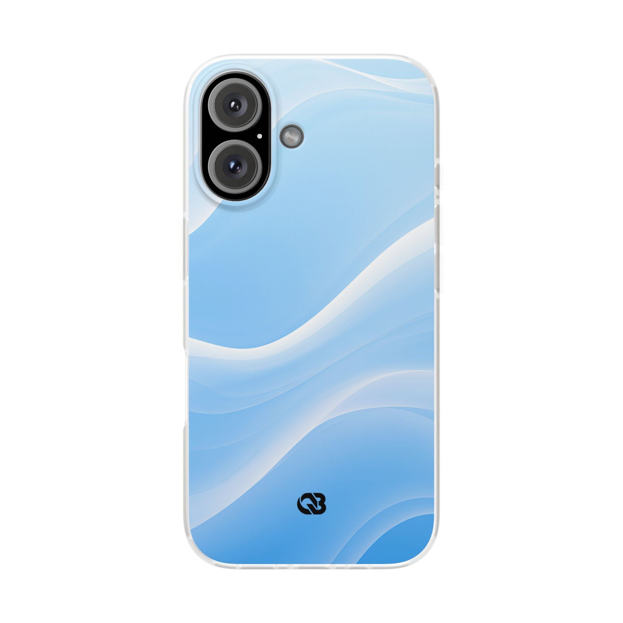 Blue Lite Phone Case for iPhone - Glacial Blue Silk