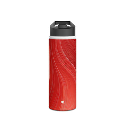 Crimson Dunes · Insulated Water Bottle · Red