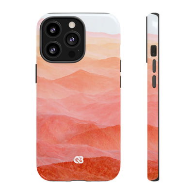 Alpenglow Ridge Vista · Tough Phone Case for iPhone · Orange