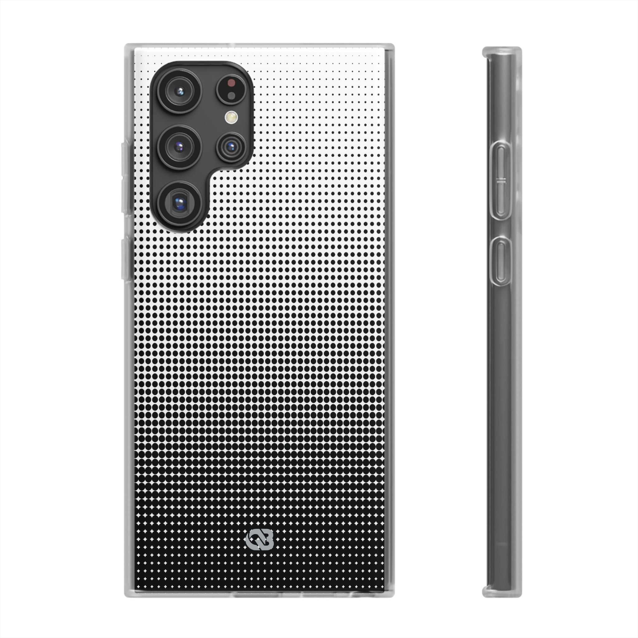 Black Lite Phone Case for Samsung - Obsidian Halftone Flux
