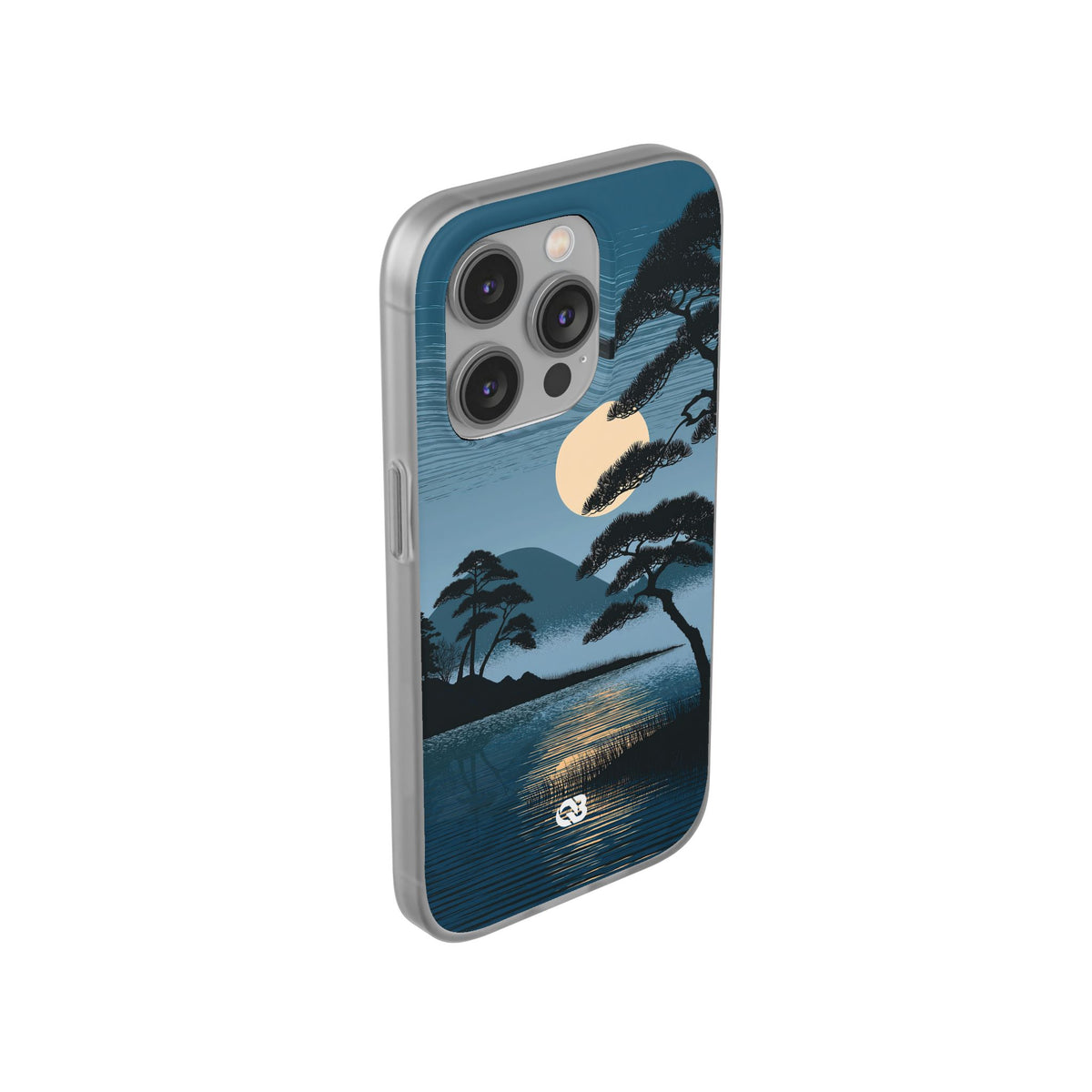 Moonlit Pine Horizon · Lite Phone Case for iPhone ·  Blue