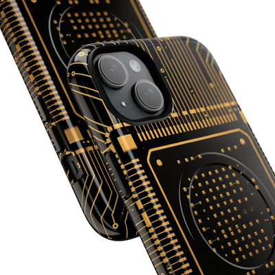 Gold Tough 2.0 Magsafe Phone Case for iPhone - Cyber Gold Processor