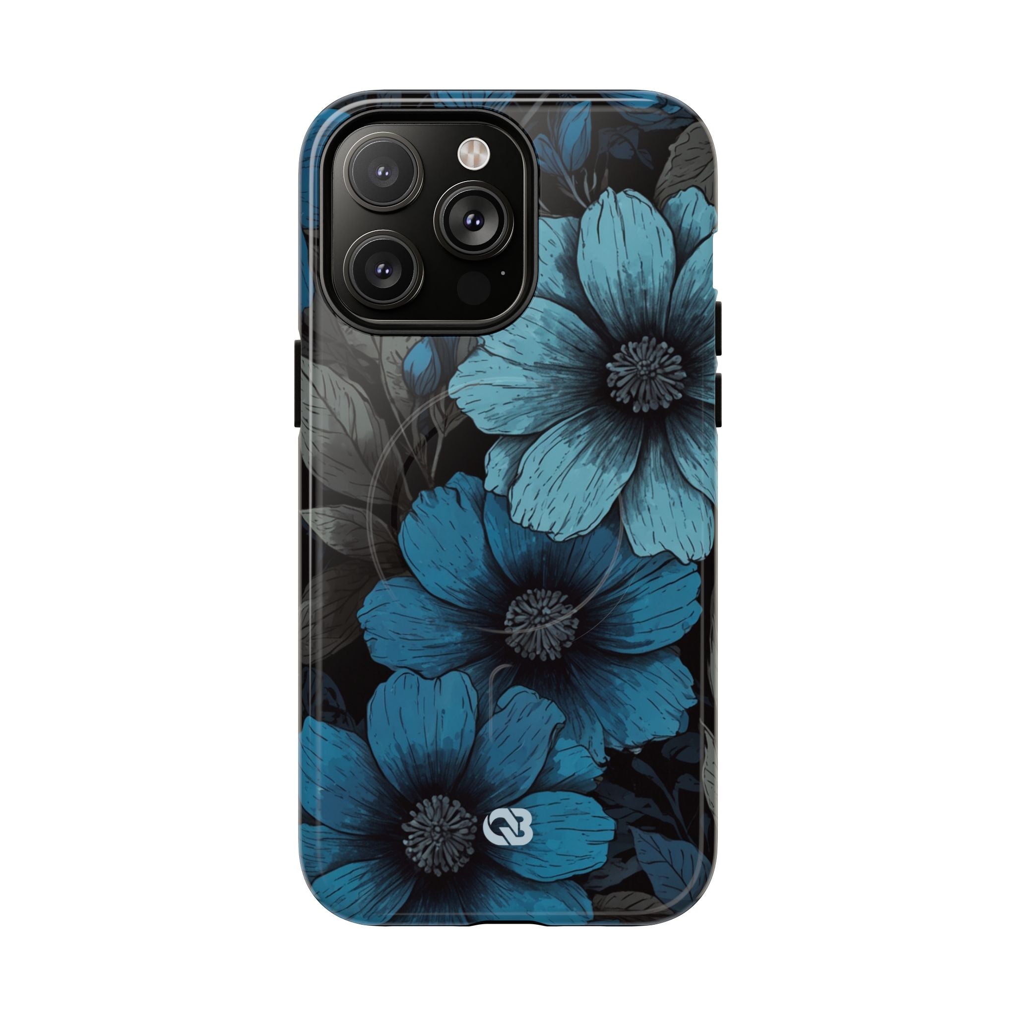 Obsidian Blue Petals · Tough+ Phone Case for iPhone · Magsafe