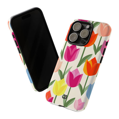 Vibrant Petal Grid · Tough Fundas para teléfono para iPhone